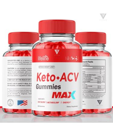 Lifeline Keto ACV Gummies - Advanced Weight Loss Supplement with Apple Cider Vinegar - 60 Gummies - Buy Online on GoSupps.com