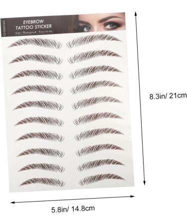 Ipetboom 5 Sheets Eyebrow 3d Sticker Stickers Brow Makeup Grooming Shaping False Eyebrows Cosmetics Template - Buy Online on GoSupps.com