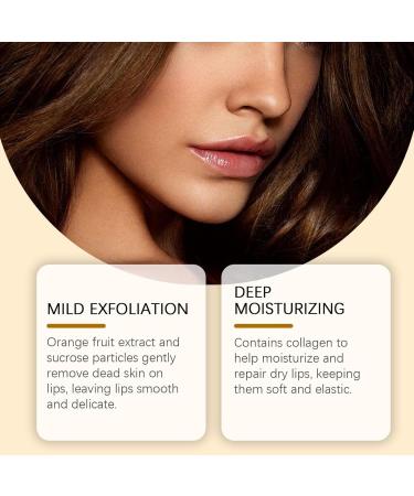 Orange Lip Scrub Orange Lip Scrub Lip Exfoliator Can Repair And Diminish Lip Wrinkles To Remove Dead Skin And Lip Skin Care (3PC 50G) - Buy Online on GoSupps.com