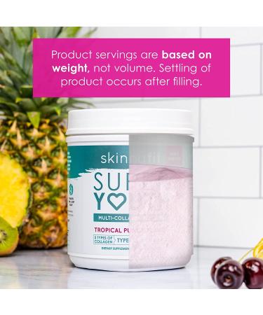 SkinnyFit Super Youth Multi-Collagen Peptides Plus Apple Cider Vinegar  Hyaluronic Acid  & Vitamin C Tropical Punch Flavor  Hair  Skin  Nail & Joint Support  Immunity  Healthy Metabolism  28 Servings - Buy Online on GoSupps.com