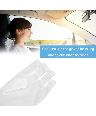 UV-Resistant Nail Art Hardening Lamp Glove | Manicure Protection for Skin Aging | Ideal for Canoeing & Driving (White) - Buy Online on GoSupps.com