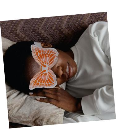 Healeved Ice Butterfly Eye Mask - Silk Gel Sleep Mask for Cooling and Comfort - Orange - Buy Online on GoSupps.com