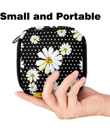 Camomiles Women Napkin Storage Bag - Portable Menstrual Cup & Nursing Pad Holder for Ladies & Teens - Buy Online on GoSupps.com