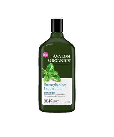 Avalon Organics Strengthening Peppermint Shampoo 11 oz. (Pack of 3)