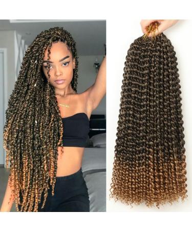 Passion Twist Hair Passion Twist T27.6 Packs 18 Inch 45.5 cm Passion Twist Hair Faux Locs Crochet Hair Yddm Synthetic Hair Extensions Passion Twist Crochet Braids Hair T1B-27# 6 Packs Economy Pack T1B-27# 6Packs-Economypackage