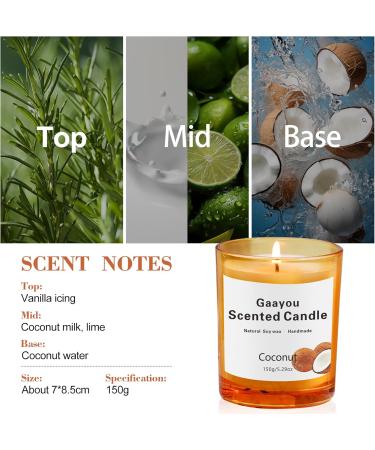 Buy Soy Wax Candles - Strongly Scented Coconut Jar Candles for Home | Ideal Gifts for Women & Men - Aromatherapy Benefits - Buy Online on GoSupps.com