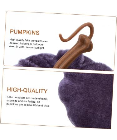 HOMSFOU 10 Pcs Flannel Foam Pumpkin Artificial Pumpkins Bulk Thanksgiving Decor Craft Pumpkins Pumpkin Artificial Faux Pumpkin Decor Fall Decorations Home Party Photo Prop Set Halloween Greyx2pcs 14X12.5X12.5CMx2pcs - Buy Online on GoSupps.com
