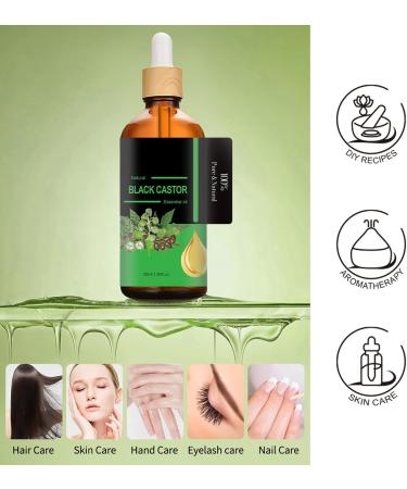 Castor Oil Organic Black Castor Oil for Eyelashes and Eyebrows Pure Naturals Cold Pressed Hair Growth Oil Promote Hair Growth Strengthen Hair Roots and Prevent Bifurcation 30ML - Buy Online on GoSupps.com