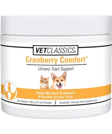 Vet Classics Cranberry Comfort Urinary Tract Pet Supplement for Dogs, Cats  Maintains Dog Bladder Health, Cat Bladder Control  Pet Supplements for Incontinence 100 gm