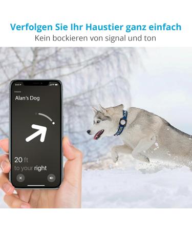 Supmega Airtag Dog Collar Holder - Waterproof Metal Cover for Dogs & Cats - Anti-Loss Airtag Accessories (Black) - Buy Online on GoSupps.com
