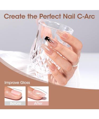 Gellen 18ml Rubber Base Nail Gel Soak off UV LED Base Coat Bare Brown Color Gel Nail Polish No Wipe Strengthener Builder Gel Long Lasting Shine & Repair Base Coat Bare Brown With Glitter - Buy Online on GoSupps.com