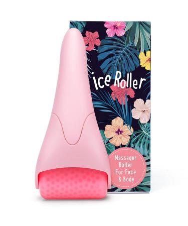 Dr. Pure Ice Roller for Face Massage, Face Roller for Reduce Puffiness Tighten Skin, Face Icing Cold Massager Cooling Facial Eye Roller, Women Gifts Skin Care Tool Ice Roller Flamingo Pink
