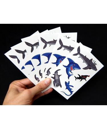 Premium Large Shark Tattoos - Fun Temporary Tattoo Party Favor - Buy Online on GoSupps.com