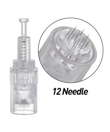 Buy Bowka 12 Pins Microneedling Pen - Replacement Needles & Adjustable Thread Slot for Auto Electric Dermapen | International Shipping - Buy Online on GoSupps.com