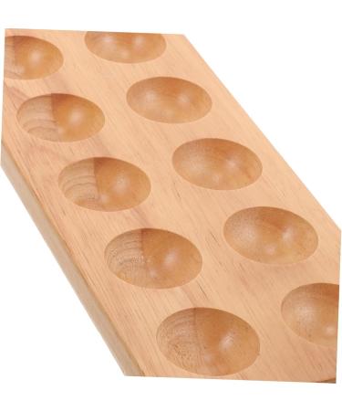 Egg Tray Refrigerator Fridge Wooden Tray Chicken Egg Holder Egg Holder Container Egg Stand Food Eggs - Buy Online on GoSupps.com