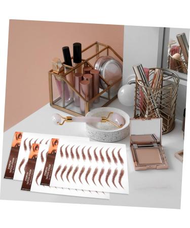 NOLITOY 15 Sheets Eyebrow Stickers Eyebrows Makeup Sticker Makeup Eyebrow Simulation Eyebrow Fake Eyebrows 1 count (Pack of 1) Brownx3pcs - Buy Online on GoSupps.com