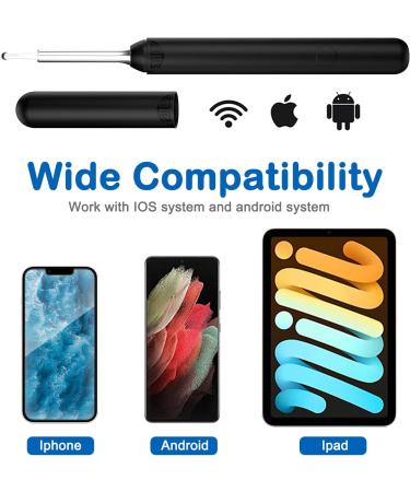 Ear Wax Removal Kit with 8 Pcs Ear Cleaner & 1080P HD Waterproof Ear Camera - Ear Cleaning Tool for iPhone, iPad, Android - Otoscope with Light - Buy Online on GoSupps.com