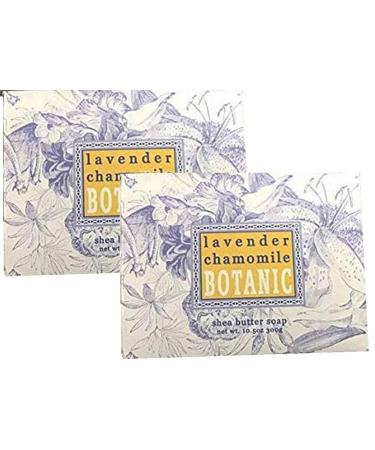Greenwich Bay Trading Company Set of Two 10.5 oz Shea Butter Soap Bars (Lavender Chamomile)