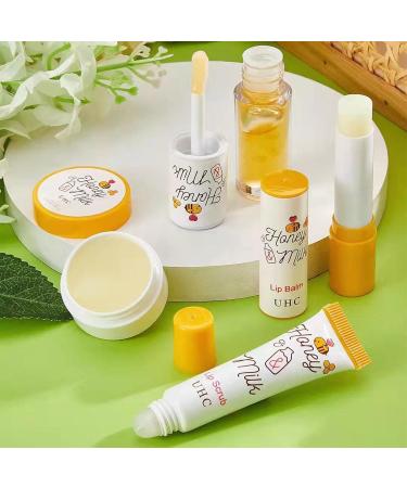 Lip Care Lip Balm Set - Honey Milk Moisturizing And Plump Lipbalm Set - Lip Hydration Exfoliating Minimizing Lip Lines Brightening Lip Repair - Lip Scrub Lip Balm Lip Oil Lip Mask - Buy Online on GoSupps.com