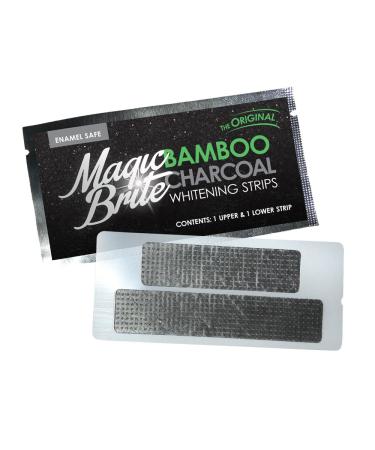 MagicBrite Bamboo Charcoal Teeth Whitening Strips - Premium At-Home Whitening Kit for Bright Smiles | International Shipping Available - Buy Online on GoSupps.com