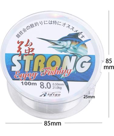 Transparent Nylon Fishing Cord - 0.5mm Angel Wire for Sea Fishing & Craft - Wear-Resistant Strong Tension 100m - Buy Online on GoSupps.com