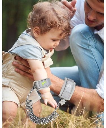 Lehoo Castle Anti Lost Safety Wrist Link for Toddler - Child Walking Leash with Lock - 2021 New Upgraded (Grey) - Buy Online on GoSupps.com