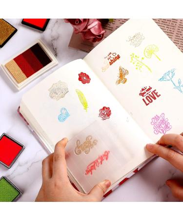 22-Piece Acrylic Stamp Blocks Set with Clear Stamping Blocks, Silicone Stamps, and Ink Pads for Scrapbooking and Card Making - Buy Online on GoSupps.com