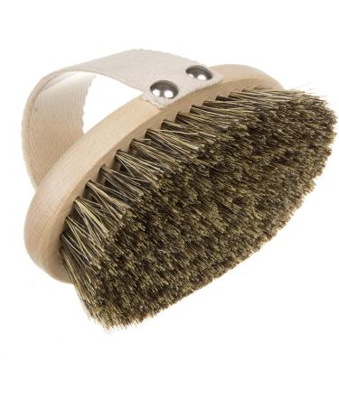 Starmann Beech Wood & Horsehair Body Brush - Dry Massage & Spa Hand Brush for Breast Care - Buy Online on GoSupps.com