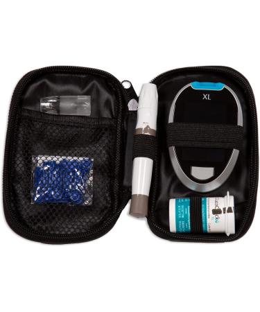 GlucoCheck XL Starter Set (mg/dl) Includes 110 Blood Glucose Test Strips | International Shipping Available - Buy Online on GoSupps.com