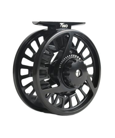 Maxcatch Tino Fly Fishing Reel (3/4wt 5/6wt 7/8wt) and Pre-Loaded Fly Reel with Line Combo Reel Only (Black) 3/4wt