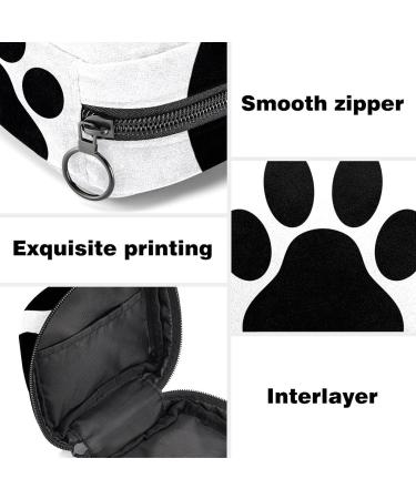 Dog Paw Print Sanitary Napkin Storage Bag - Portable Period Pouch for Women, Teen Girls, Menstrual Cup - Nursing Pad Holder (Color 7) - Buy Online on GoSupps.com