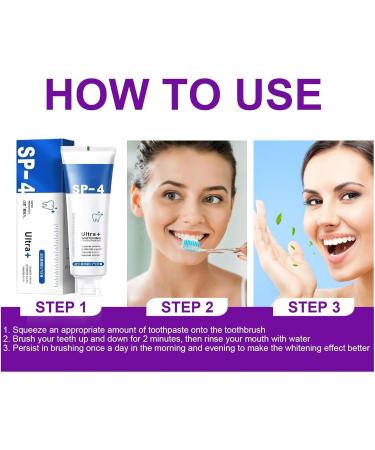 Teeth Whitening Toothpaste Ultra Probiotic SP4 Probiotic Whitening Toothpaste Probiotic Whitening Toothpaste Fresh Breath Toothpaste Stain Removal Toothpaste - Buy Online on GoSupps.com