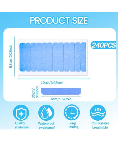 240 Blue Hair Extension Tape Tabs Adhesive Replacement for Human Hair Extensions Perfect for Tape-In Extensions - Buy Online on GoSupps.com