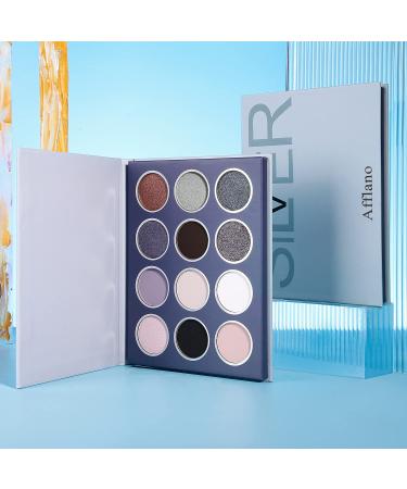 Natural Neutral Smokey Eyeshadow Palette - 12 Matte & Shimmer Shades for Perfect Smokey Eye Makeup - Buy Online on GoSupps.com