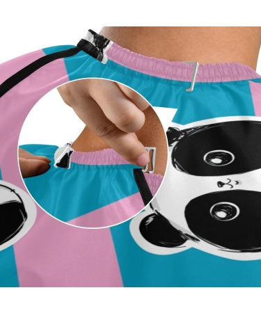 Waterproof Barber Cape - Panda Bear & Cheetah Haircut Bib for Men & Women | Unisex Hair Cutting Cape  - Buy Online on GoSupps.com