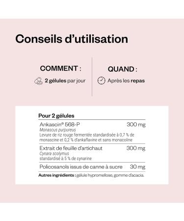 Cholesterol Complex Formula - Levure de Riz Rouge Sans Monacoline (Sans Statine) Contre le Cholest rol - Compl ment Alimentaire Naturel de Riz Rouge Artichaut & Policosanols - 60 G lules - SuperSmart - Buy Online on GoSupps.com