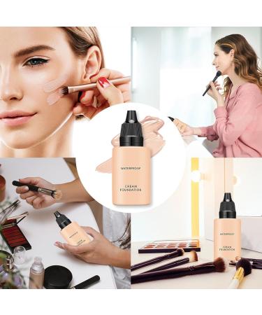 Makeup - Full Coverage Foundation 0.54 Fl Oz Long Lasting Waterproof Multi-purpose Matte Foundation Tint for Most Skin Types Zorq - Buy Online on GoSupps.com