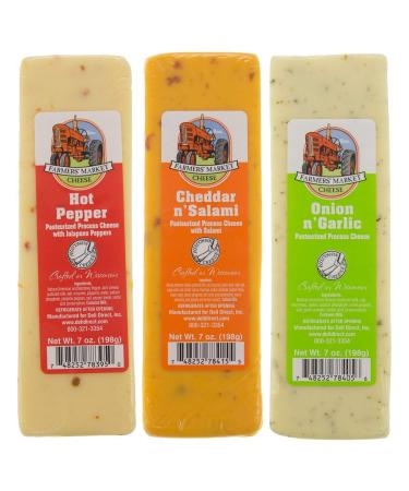 Wisconsin Cheese Blocks - 6 Pack Assorted with New Flavors - Buy Online on GoSupps.com
