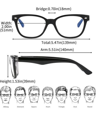 Suertree 3 Pack Blue Light Filter Reading Glasses - UV Blocked Unisex Computer Glasses 1.5x Diopters - Buy Online on GoSupps.com