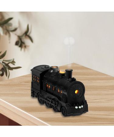 Predolo Retro Train Essential Oil Diffuser - 220V EU Plug Humidifier with Atmospheric Light Black - Buy Online on GoSupps.com