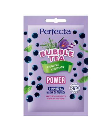 Perfecta Bubble Tea POWER Masque facial de 5 minutes Th vert 10 ml (Lot de 1)
