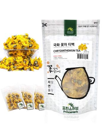 Medicinal Korean Herb Tea 100% Natural Chrysanthemum Blooming Tea 20g / 15 teabags