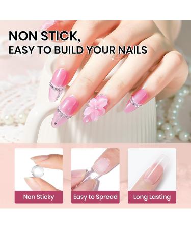  SUPWEE Solid Builder Nail Gel Kit Clear and White Multifunctional 3D for Nail Art Rhinestones Nail Glue for Home Use - Buy Online on GoSupps.com