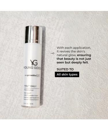 Young Goose Youth DAILY Cream | Boost NAD+ | Skin Repair & Copper Peptide Complex - International Shipping - Buy Online on GoSupps.com