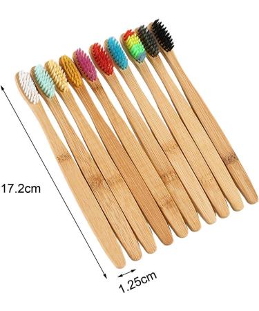 Buy Folpus 5x Soft Bristle Toothbrushes - Set of 10 Colorful Toothbrushes for Gentle Cleaning - International Shipping Available - Buy Online on GoSupps.com