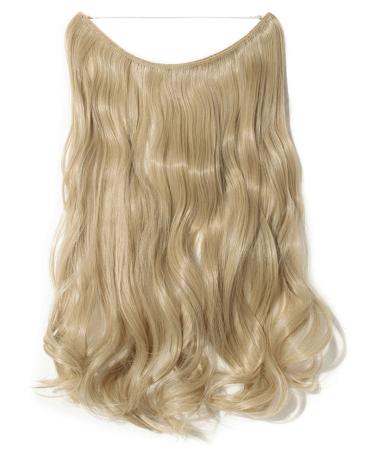 Buy Hair Part Extensions - Wavy Invisible Wire Tresse Hair - Ashblond & Bleach Blond - 50cm 90g | International Shipping Available - Buy Online on GoSupps.com