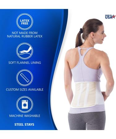 NYOrtho Lumbar Sacral Support DCDO with Steel Supports | Adjustable 46-50 Inch | Best Back Pain Relief - Buy Online on GoSupps.com