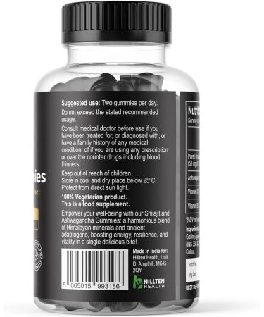 Organic Shilajit Resin Supplement | High Fulvic Acid | 100% Himalayan Origin | Boost Immunity & Energy | Vegan | 85+ Minerals - Buy Online on GoSupps.com