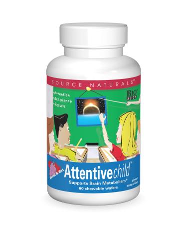 Source Naturals Attentive Child Sweet & Tart 60 Chewable Wafers - Buy Online on GoSupps.com