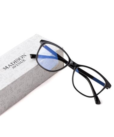 Madison Avenue Blue light filter glasses women TR90 blue -light glasses computer glasses for playing metal hinge glasses blue light filter without prescription black - Buy Online on GoSupps.com